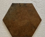Retro dlažba Elios Terre Etrusche Marche Esagona 25x22 - hnědá
