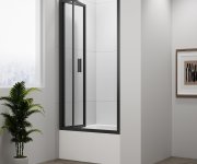 Polysan Deep Black Sprchové Dveře Skládací 1000x1650mm, čiré Sklo