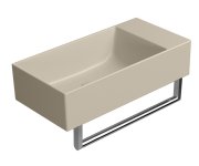Gsi Kube X Keramické Umývátko 50x25cm, Bez Otvoru, Pravé/levé, Creta Mat