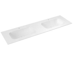 Sapho Aruba Dvojumyvadlo, Rockstone, 180x51,5cm, Bílá Mat