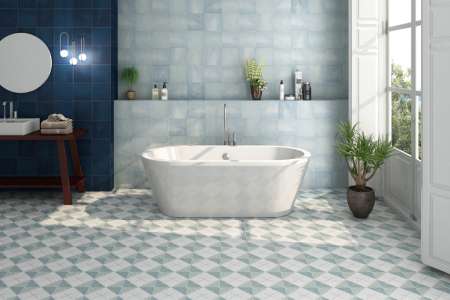 Barevné stěny a podlahy v KOUPELNĚ Bestile Ceramicas Nara