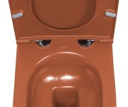 Isvea Infinity Závěsná Wc Mísa, Rimless, 36,5x53cm, Terracotta