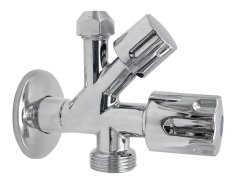 Bruckner Kombinovaný Ventil 1/2"x3/4"x3/8", Chrom