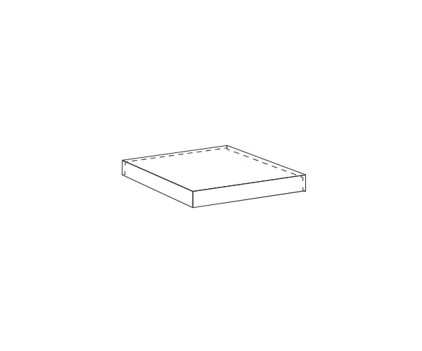 Sokl jako kámen Sichenia Con_Creta Angolo Est. Gradino Costa Retta Bianco Grip 33x33 Rett. (tl.20mm) - béžová