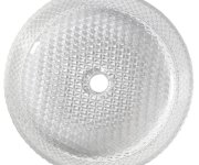 Sapho Maragua Skleněné Gravírované Umyvadlo Na Desku ø 39,5cm, čirá