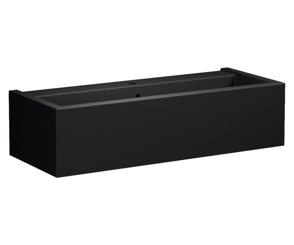 Kerasan Kanaal Keramické Umyvadlo 100x40cm, černá Mat