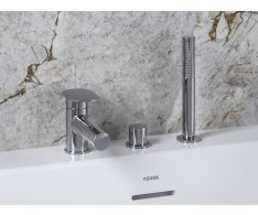 Vanová baterie na okraj vany Spring, 3-otvorová - SG 026.00CR Vanová stojánková 3-otv