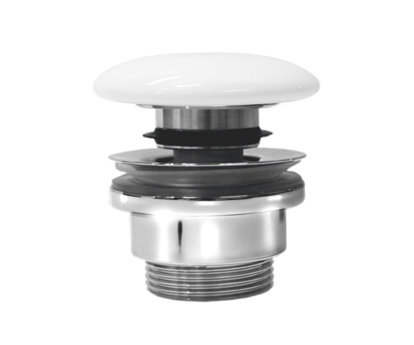 Gsi Umyvadlová Výpust 5/4“, Click-clack, Keramická Zátka, 5-65mm, Bílá Extraglaze