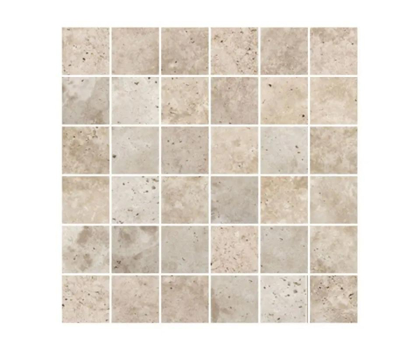 Mozaika jako kámen Cir In Falda Perlato Di Sicilia Mosaico 30x30 (5x5) Matt. - béžová