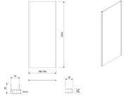 Aqualine Amadeo Obdélníkový Sprchový Kout 1200x800 Mm, L/p Varianta, Sklo Brick