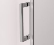 Polysan Thron Round Obdélníkový Sprchový Kout 1100x800mm, Kulaté Pojezdy