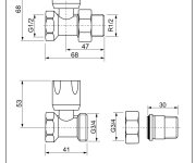 Radiátorový Ventil Luxor, Rd 101 - Přímý - 3/4" DC11222700