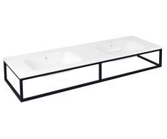 Sapho Ska Konzole Pod Umyvadlo/desku 160x22x51cm, černá Mat