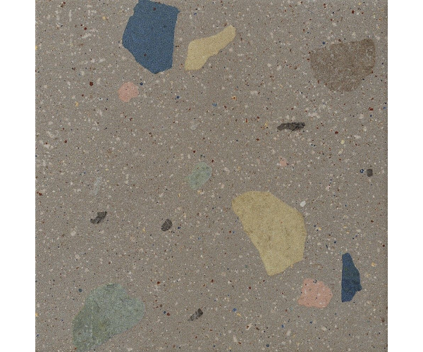 Dlažba jako terrazzo Cir Forever Color Terrazzo Grey 20x20 Matt. - šedá