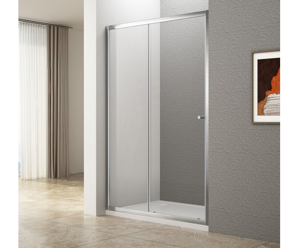 Aqualine Ugga Posuvné Sprchové Dveře 1400mm, čiré Sklo