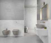 Gsi Pura Závěsná Wc Mísa, Swirlflush, 36x50cm, Tortora Dual-mat