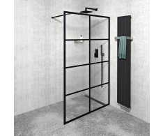 Gelco Cure Black Sprchová Zástěna 1200mm, čiré Sklo