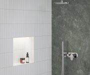 Podomítková baterie Eleganta EL 065, s přepínačem, se setem, pro R-box - EL 065.00CR.O2.RB07D.+S Podomítková baterie 2-cestná bez tělesa, se sprchovým setem, chrom X070220