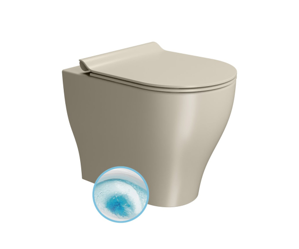 Gsi Tono Wc Mísa Stojící, Geniusflush, 36x53cm, Spodní/zadní Odpad, Creta Dual-mat