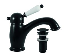 Umyvadlová baterie s výpustí LABE Černá - matná 1/2" L527.5KCMAT