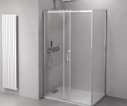 Polysan Thron Square Obdélníkový Sprchový Kout 1100x900mm, Hranaté Pojezdy