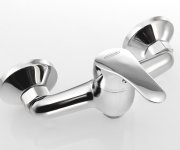 Aqualine 35 Nástěnná Dřezová Baterie 3/4", Bez Ramínka, Chrom