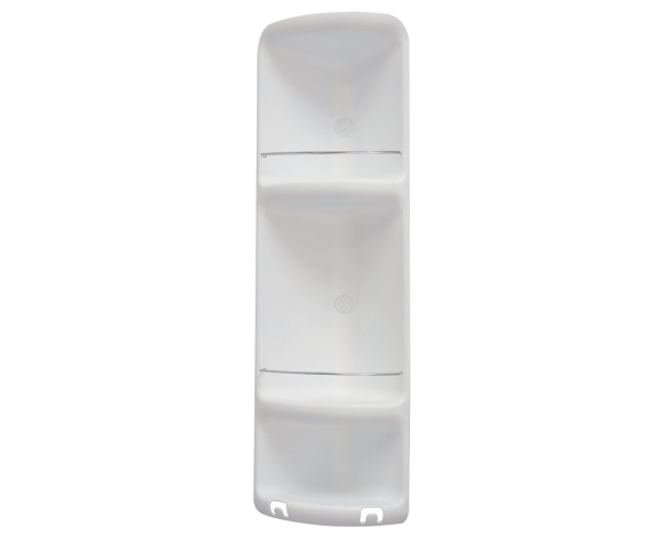 Gedy Caesar Trojitá Rohová Polička Do Sprchy 226x710x160 Mm, Abs Plast, Bílá