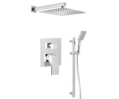 Sapho Cubemix Podomítkový Sprchový Set S Pákovou Baterií, 2 Výstupy, Posuvný Držá