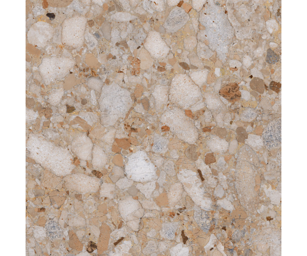 Dlažba jako terrazzo Sant Agostino Venistone Gold 89x89 Kry - oranžová