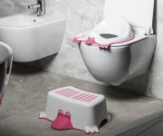 Aqualine Duck Dětské Protiskluzové Stupátko Do Koupelny, šedá