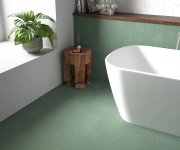Dlažba Equipe Porto Cross Pickle Green 12x12 - bílá