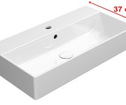 Gsi Kube X Keramické Umyvadlo 70x37cm, Broušená Spodní Hrana, Bílá Extraglaze
