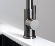 Sapho Mikela Stojánková Dřezová Baterie S Výsuvnou Sprškou, Gun Metal