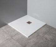 Gelco Mitia Sprchová Vanička Z Litého Mramoru, Obdélník 120x80cm, Bílá