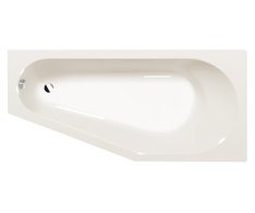 Polysan Tigra R Asymetrická Vana 170x80x46cm, Ivory