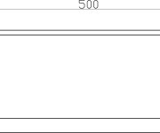 Koupelnový doplněk Držák ručníků 500 mm NIL NLA0701/50MG