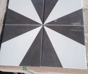 Retro dlažba Deceram Origami Black Module B 15x15 (skladem)