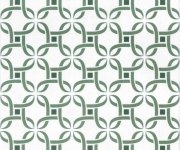 Retro dlažba Tonalite Aquarel Decoro Stars Verde 15x15 MIX
