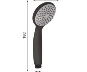Gedy Easy Ruční Sprcha, Průměr 80mm, Abs/černá