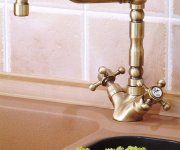 Sapho Antea Stojánková Dřezová Baterie S Retro Hubicí, Bronz