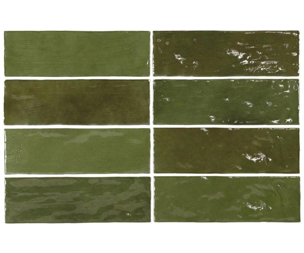 Obklad Equipe La Riviera Botanical Green 6,5x20 - zelená