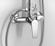 Aqualine Lotta Sprchový Sloup S Pákovou Baterií, Chrom
