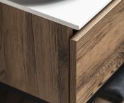 Sapho Skara Deska Rockstone 91,2x1,2x46cm, Bílá Mat