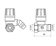 Te-2850.1 Dn20, Pojistný Ventil Mf3/4", 8bar, SLOVARM 05892SL-34MF