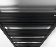 Bruckner Grunt Otopné Těleso Rovné 500x1330 Mm, Středové Připojení, černá Mat