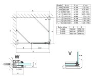Polysan Fortis Boční Stěna 800mm, čiré Sklo