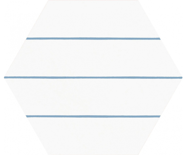 Vzorovaná dlažba Codicer Hex 25 Porto Savona Blue 22x25