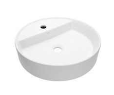 Mereo Umyvadlo Na Desku Bez Přepadu, Lota, 450x450x110 Mm, Kulaté, Keramické