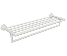 Sapho X-round White Polička Na Ručníky S Hrazdou 500mm, Bílá Mat