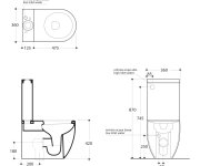 Kerasan Flo Wc Kombi, Spodní/zadní Odpad, Bílá